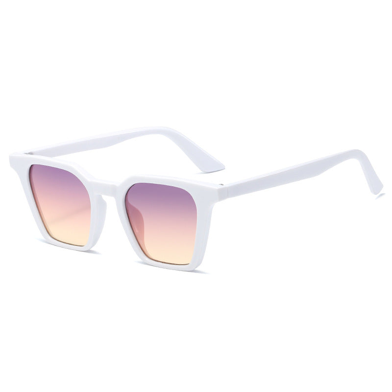 Damen quadratische Sonnenbrille mit markantem Schilddesign und UV-Schutz Brehn