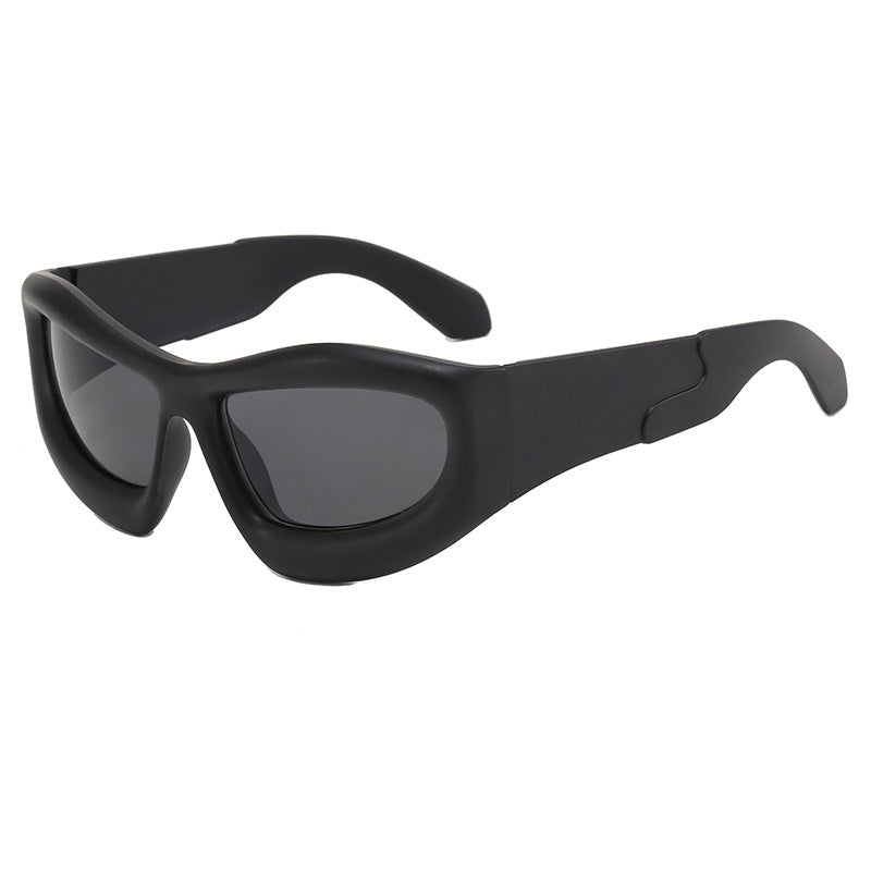 Damen Sportliche Sonnenbrille mit robustem, geometrischem Rahmendesign Brehn