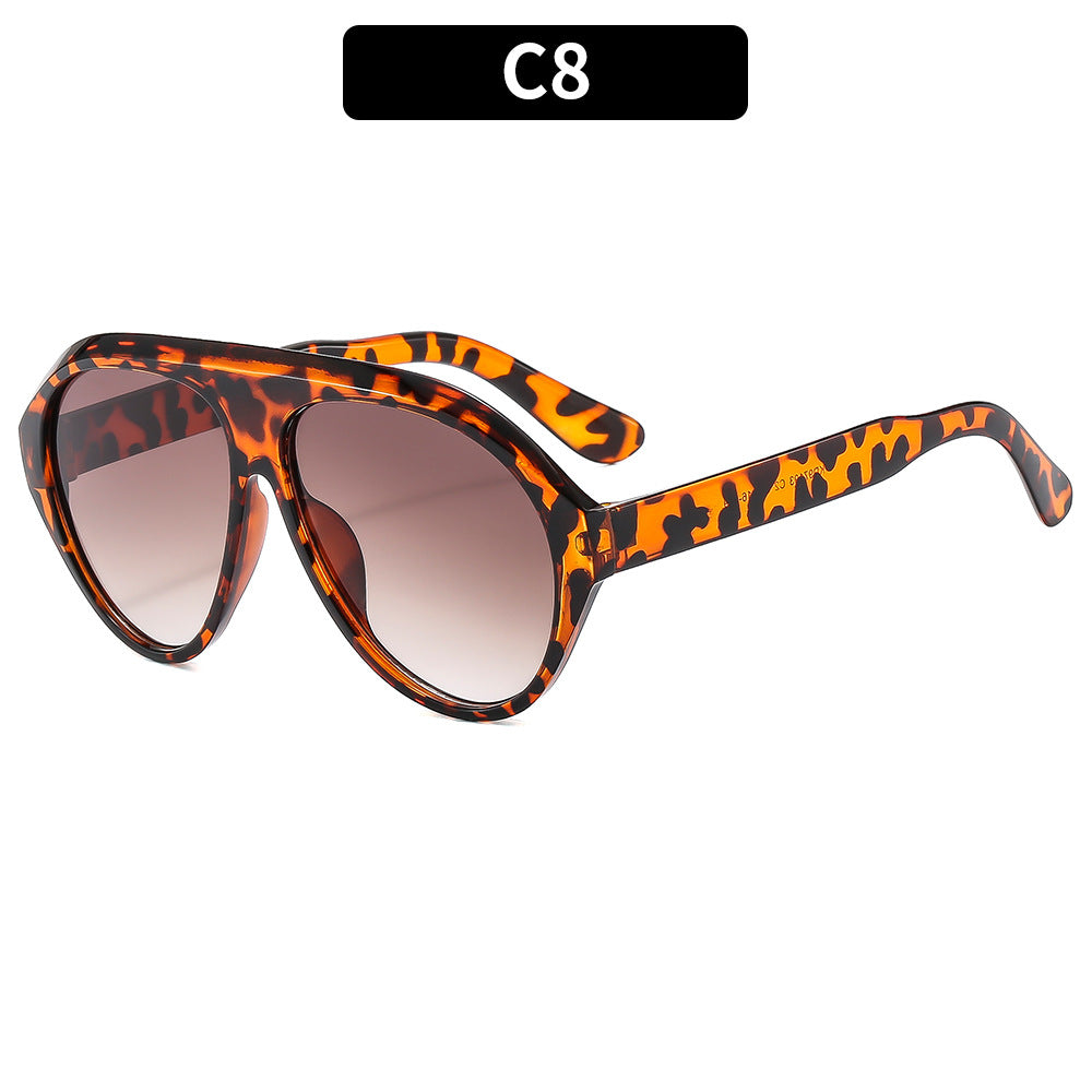 Eleganter Look Stilvolle Übergroße Katzenaugen-Sonnenbrille