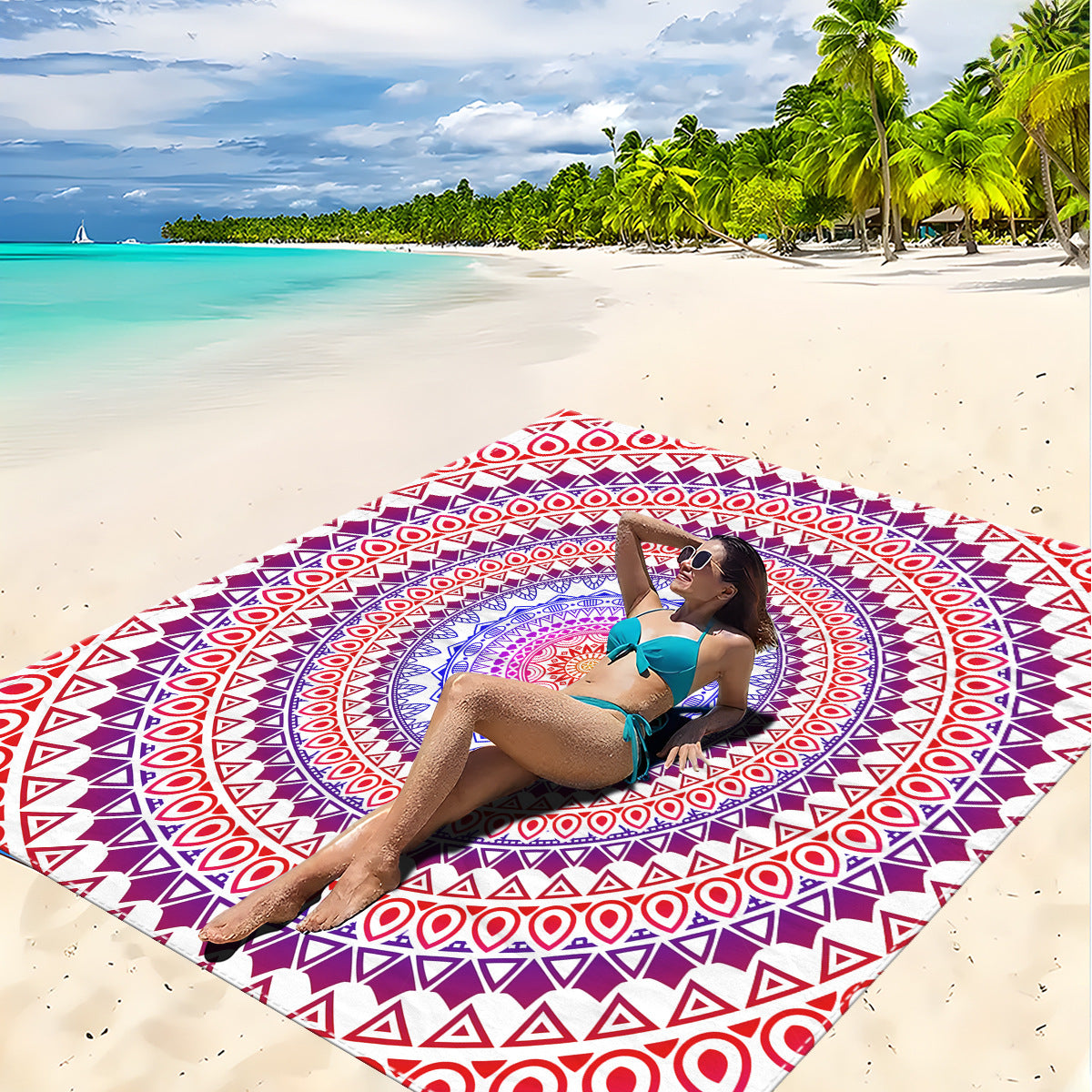 Mandala Design Strandmatte Brehn