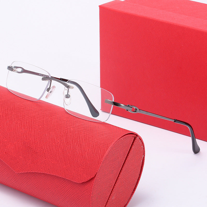 Damen elegante Halbrahmenbrille mit komfortablen Nasenpads Brehn