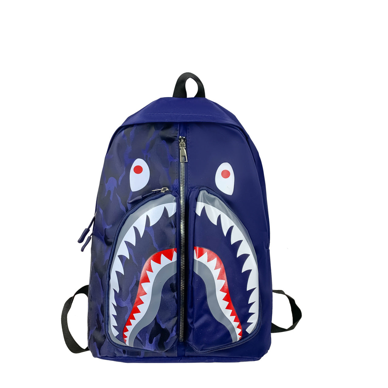 Rucksack mit Aufwendig Gestaltetem Haifischmotiv Brehn