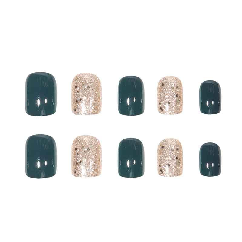 Glitzerndes Press-On Nagelset Brehn