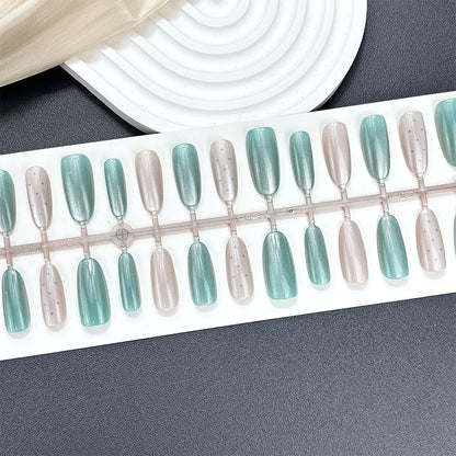 Glänzendes Gradient Press-On Nagel Set Brehn