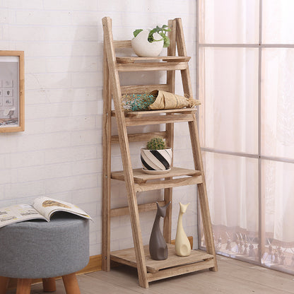 Mehrstufiges Holzleitershelf Brehn