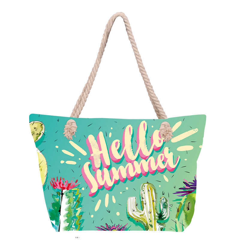 Strandtasche mit floralen Muster Brehn