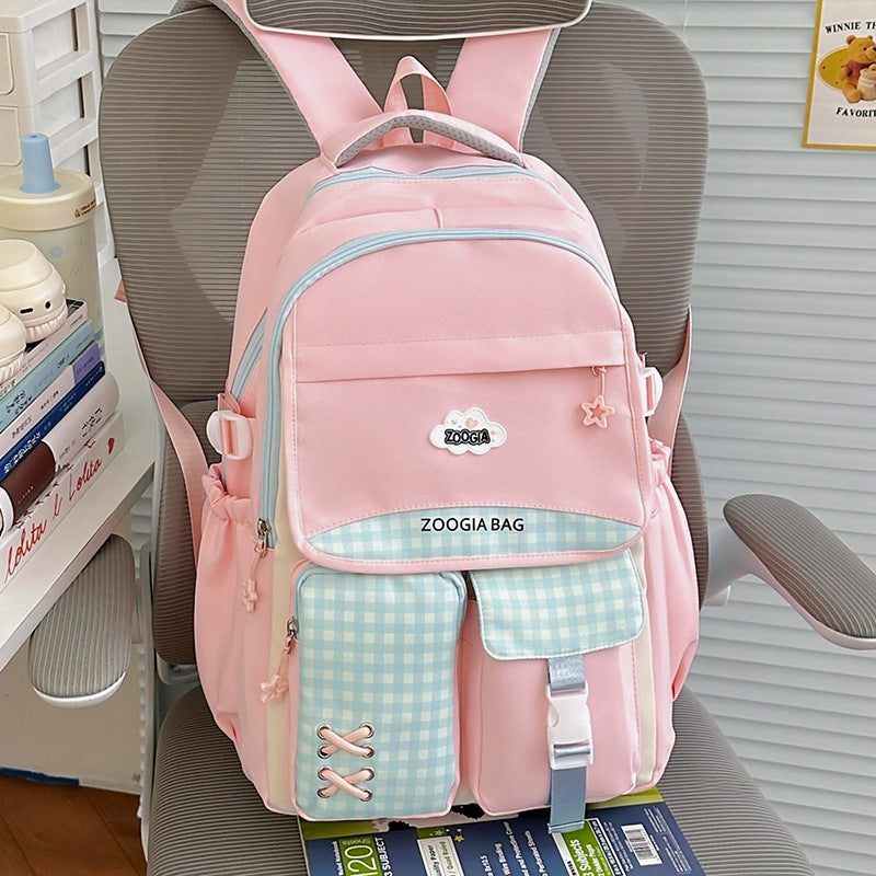 Stylische Multi-Taschen-Schulrucksack Brehn