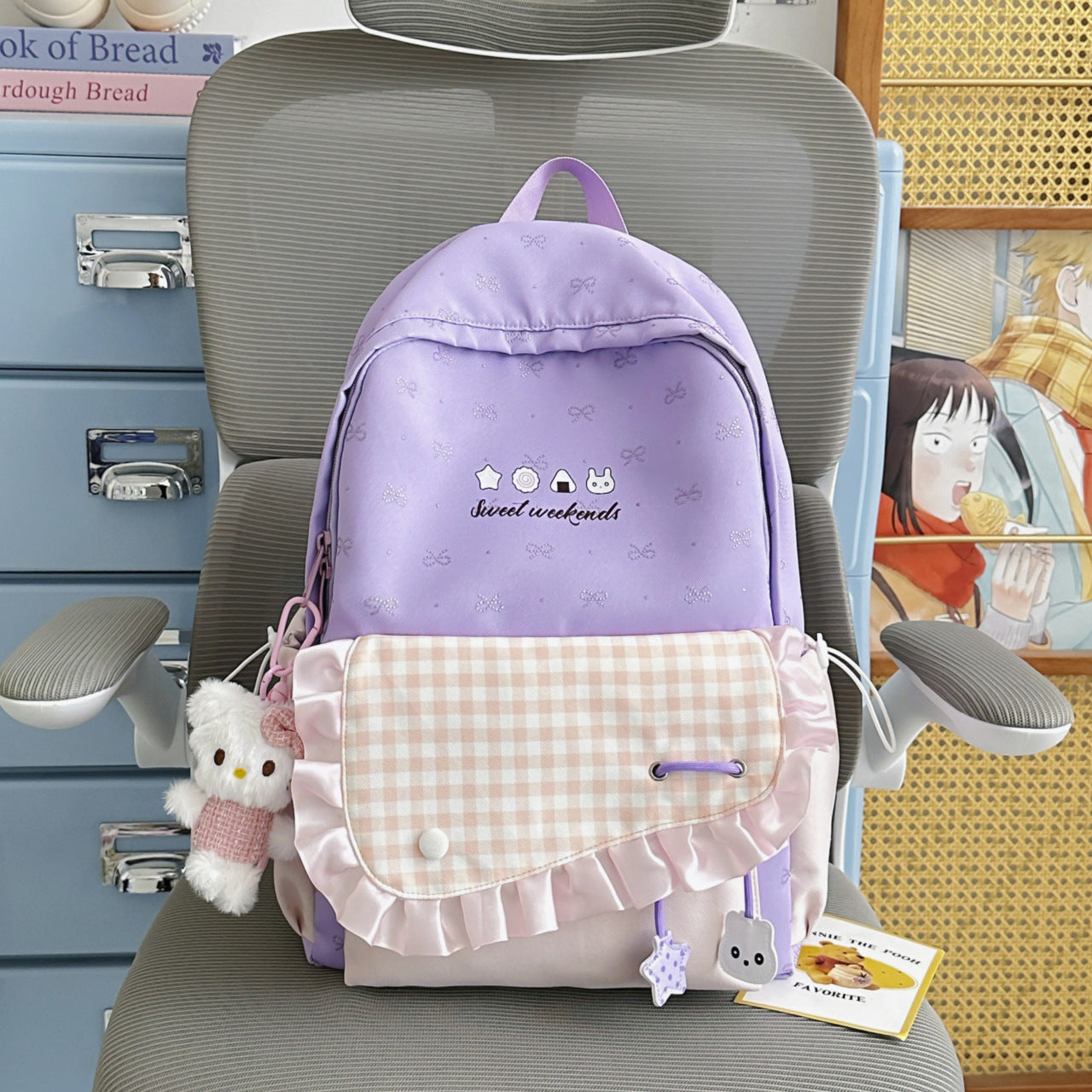 Verspielt Rüschendes Design Rucksack
