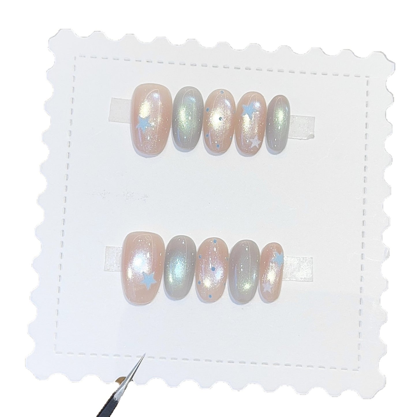 Nagel-Design mit Galaxie-Effekten Brehn