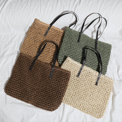 Handgefertigte Strandtasche mit Starker Struktur Brehn