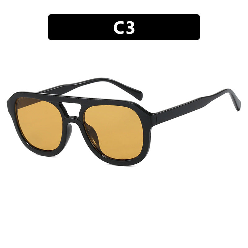 Damen modische Sportsonnenbrille mit breitem, flexiblen Rahmen Brehn