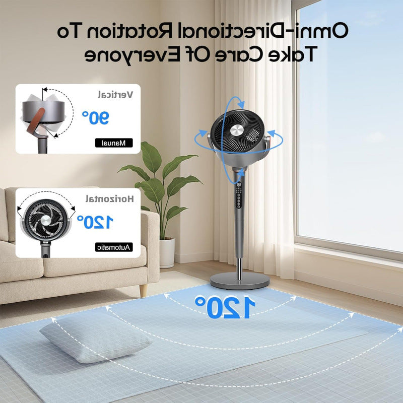 Unisex Standventilator mit Hochleistungsfunktionen und Fernbedienung Brehn