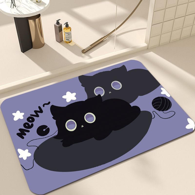 Süßes Katzen-Design Badezimmermatte Brehn