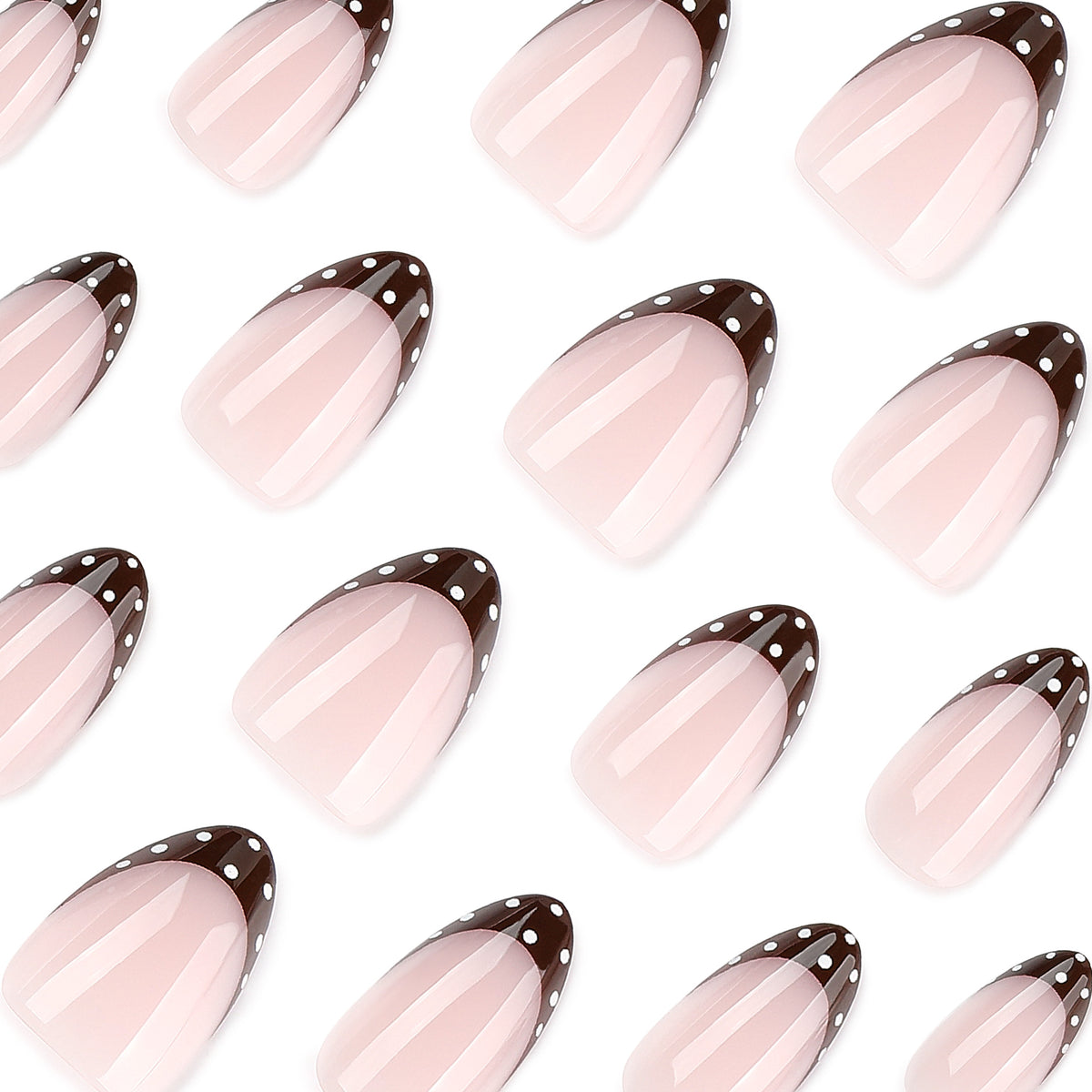Kunstvolle Nagelkunst mit eleganten French-Spitzen und Glitzerakzenten Brehn