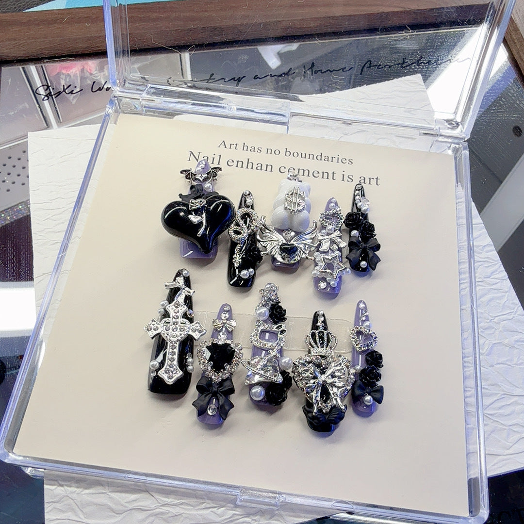 Künstlerisches Gothic Nagelkunst Design Set