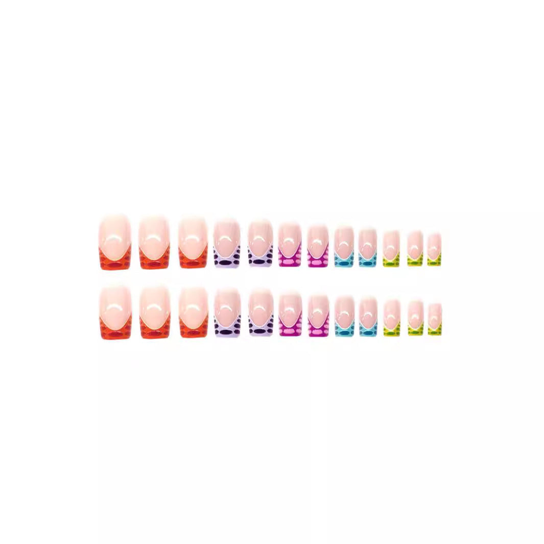 Bunte Künstlerische Nagelkunst Brehn