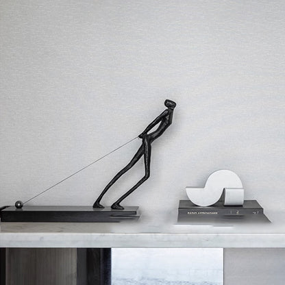 Elegante abstrakte figürliche Skulptur