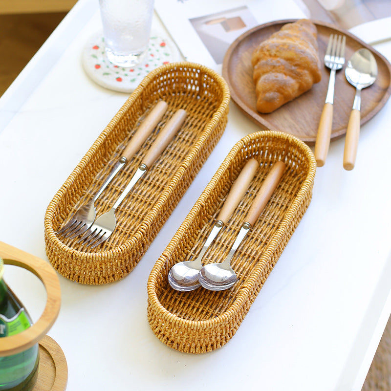 Oval Woven Storage Tray Brehn