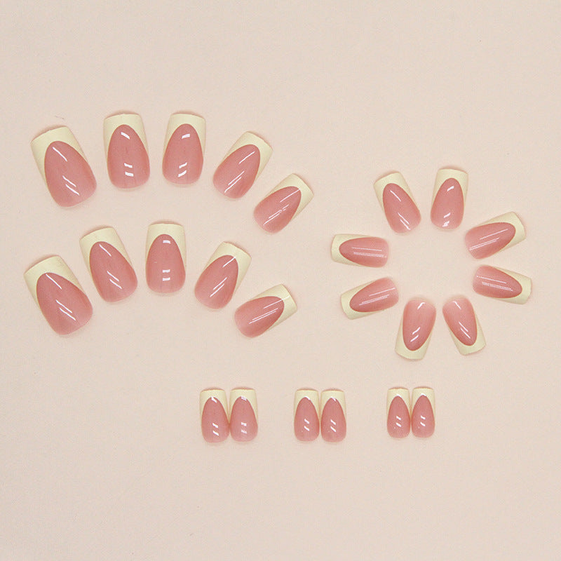 Elegante französische Spitze Nagelkunst Verlängerungen Brehn
