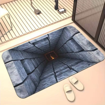 Künstlerische 3D Höhlen-Szene Bereichsmatte Brehn