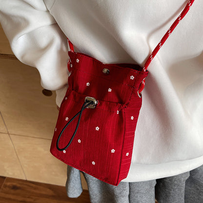 Drawstring Umhängetasche