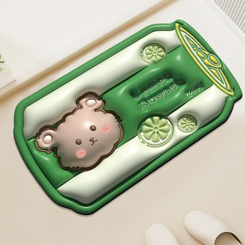 Niedlicher Panda-Motiv Badezimmerteppich