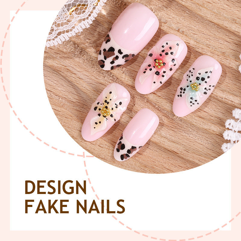 Kunstnagelset mit floralen und tierischen Motiven Brehn