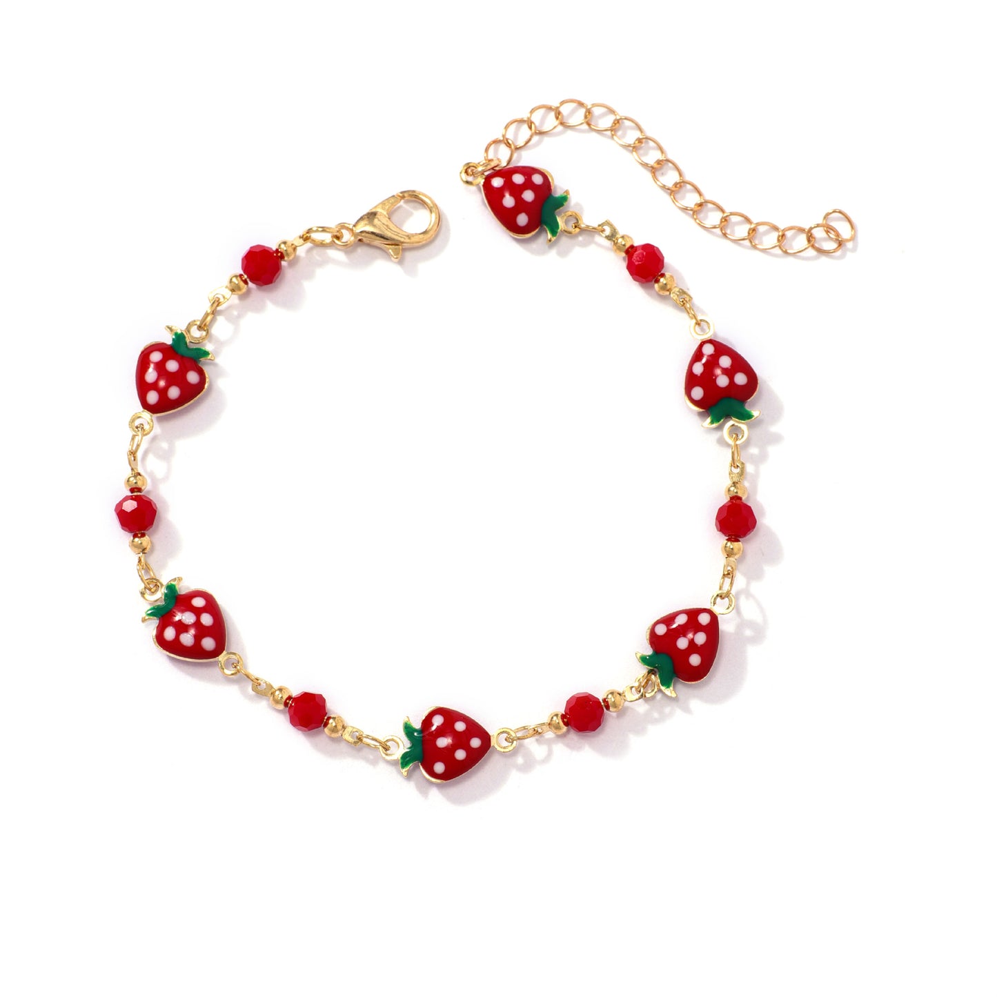 Erdbeer Charm Armband Brehn