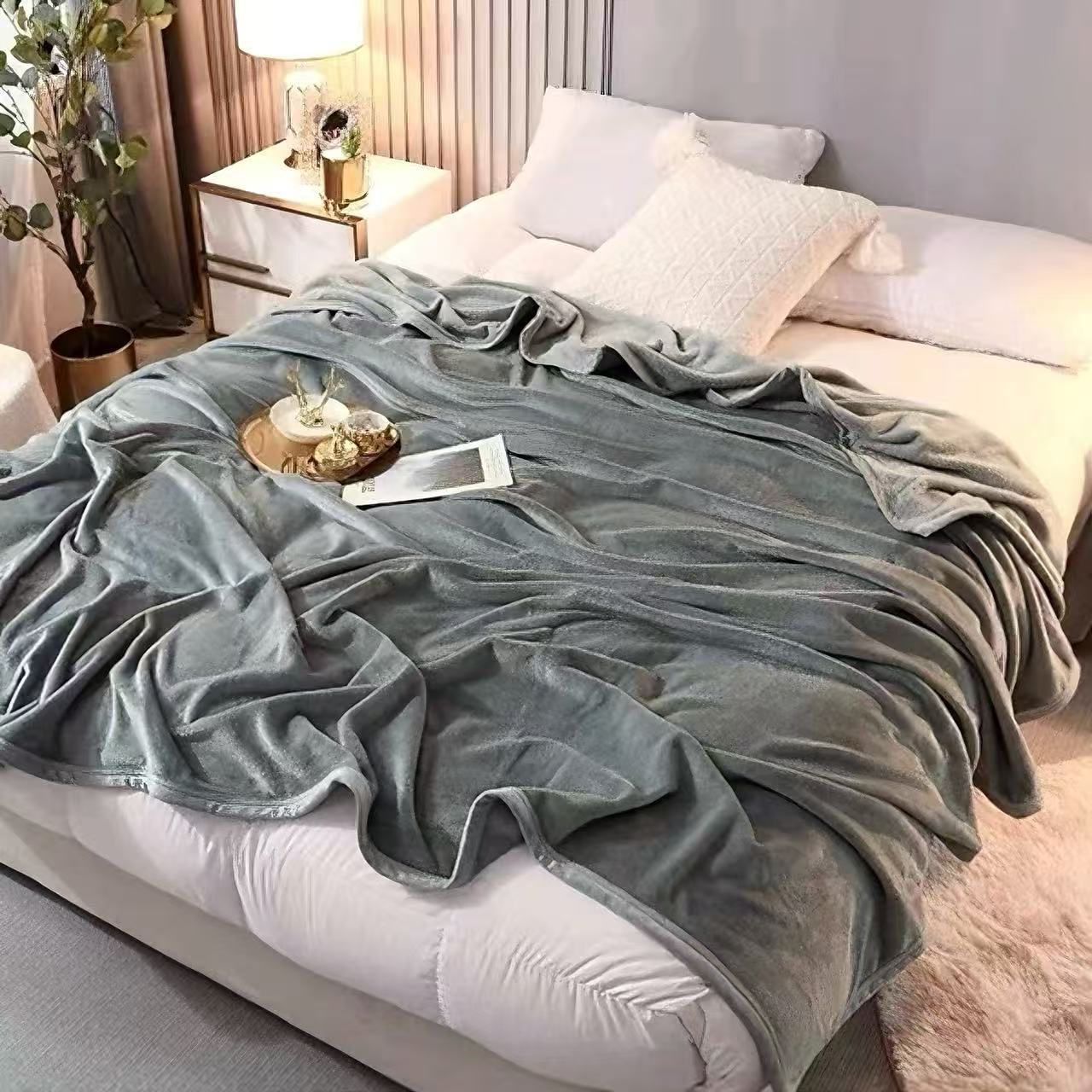 Premium Soft Mikrofleece Decke Brehn