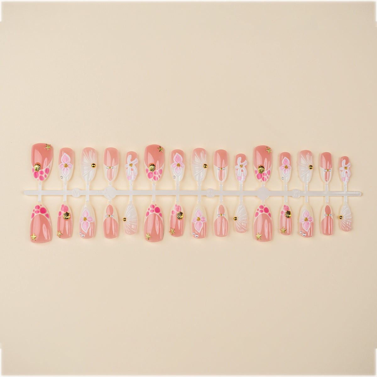 Dekoratives Blumendruck-Nagelkunst-Set 1790738756