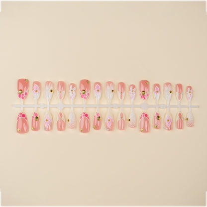 Dekoratives Blumendruck-Nagelkunst-Set 1790738756
