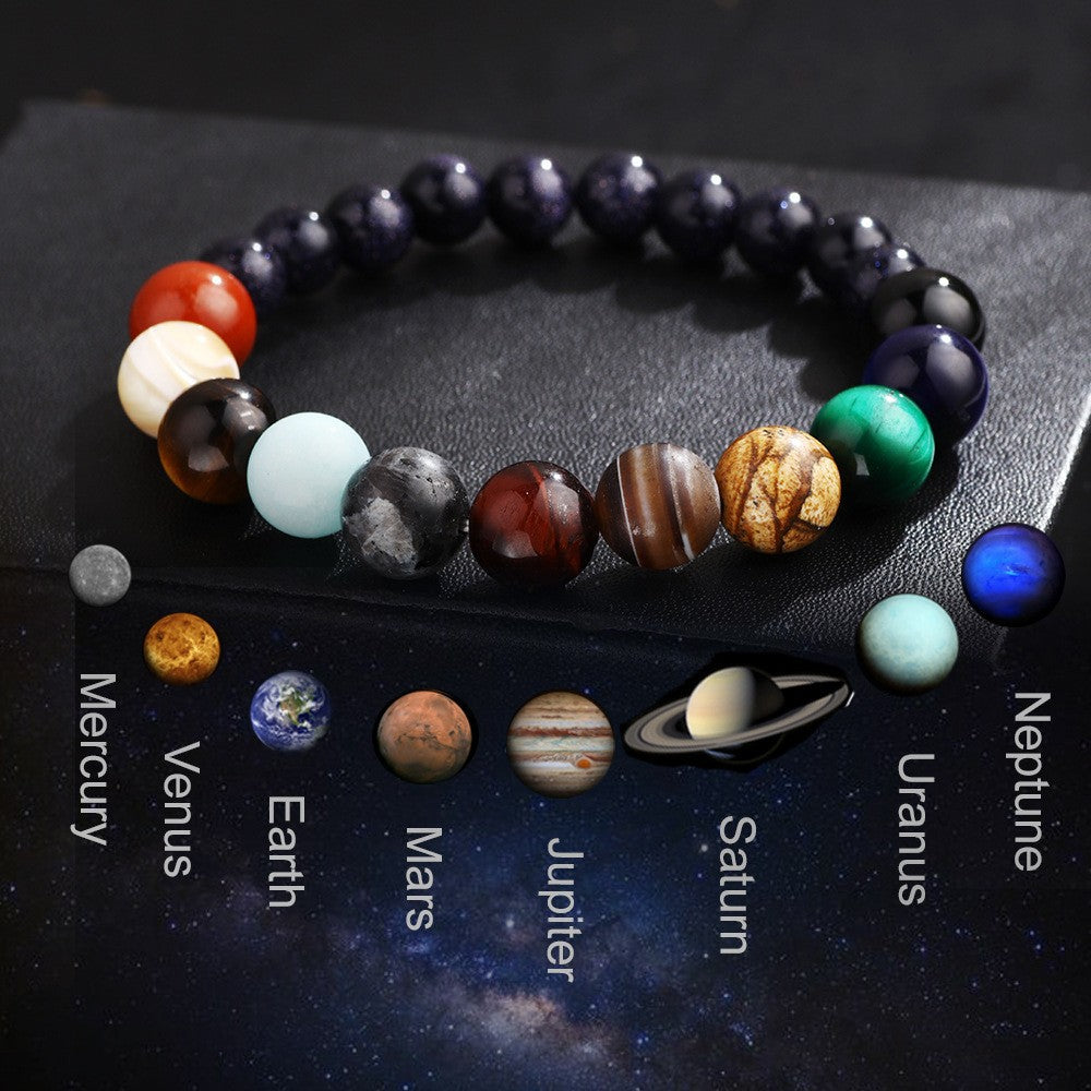 Bunte Armband mit Natursteinen Brehn