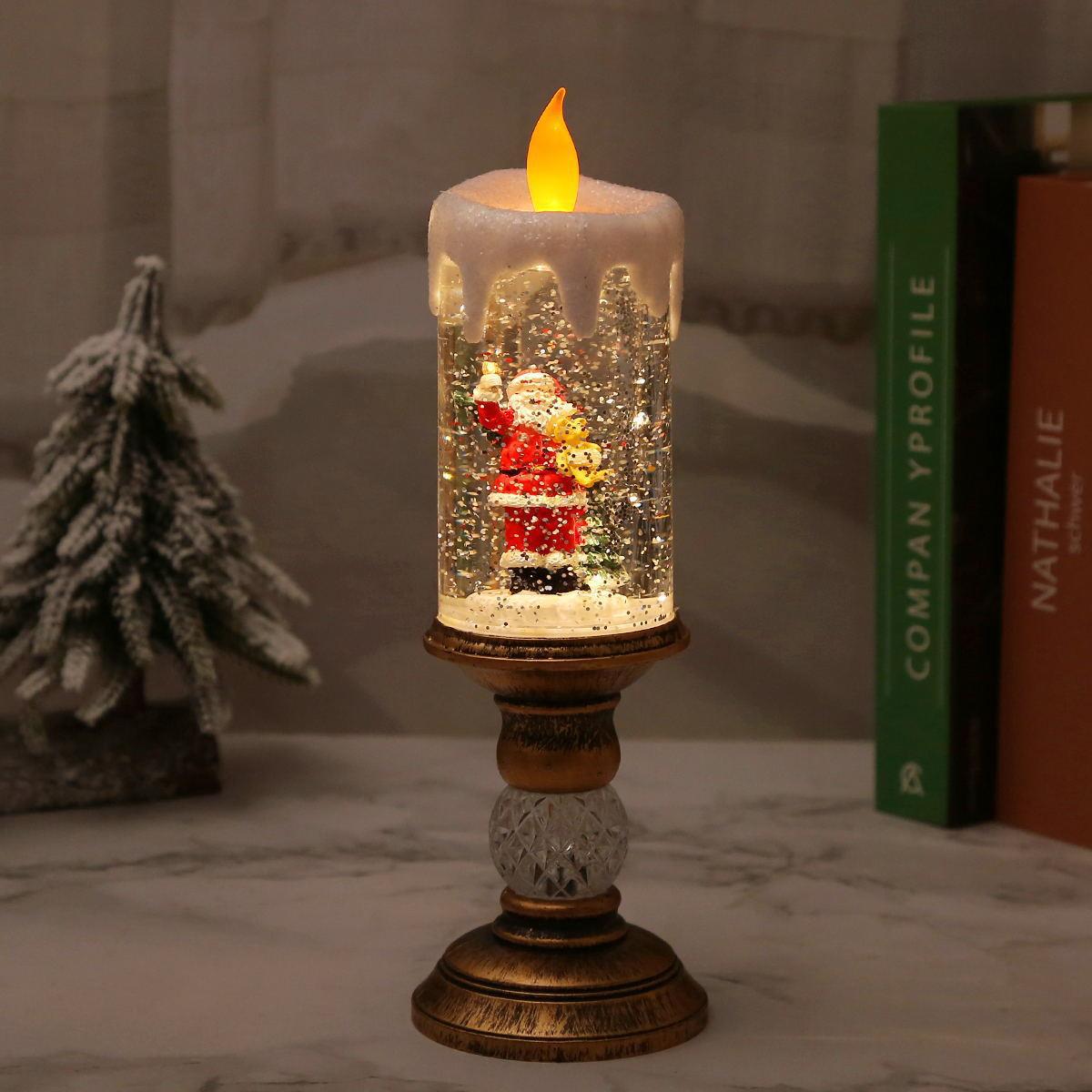 Weihnachtsdekoration Laterne mit Schneekugel Brehn
