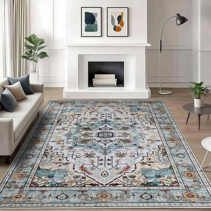 Vintage-inspirierter floraler Teppich