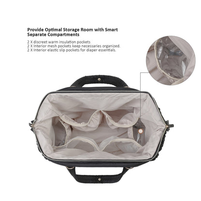 Modische Wickeltasche mit Eleganter Flechtoptik Brehn
