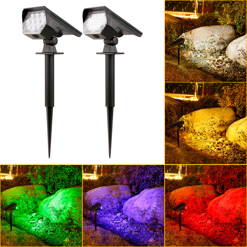 Verstellbare Solar-LED-Landschaftsstrahler-Steckdose Brehn