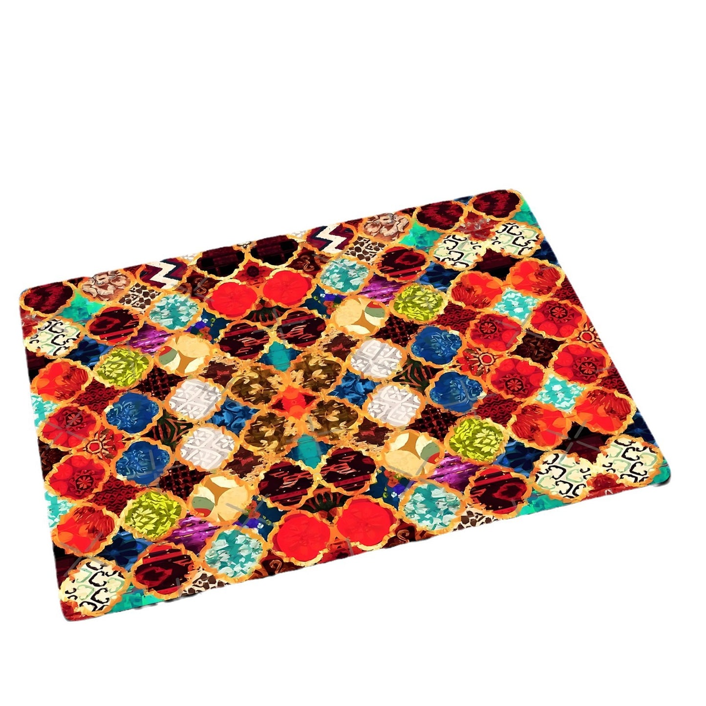 Bunte geometrische Muster Badmatte Brehn