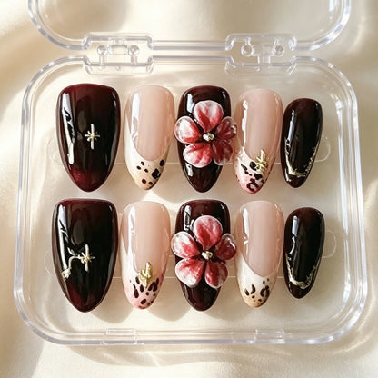 Elegantes Floral Press-On Nail Art Set Brehn 1790636706