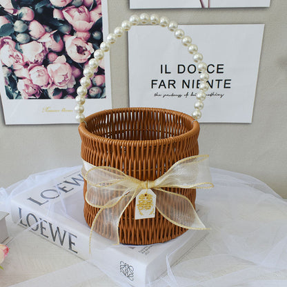Elegante Handgefertigte Rattan Tragetasche Brehn