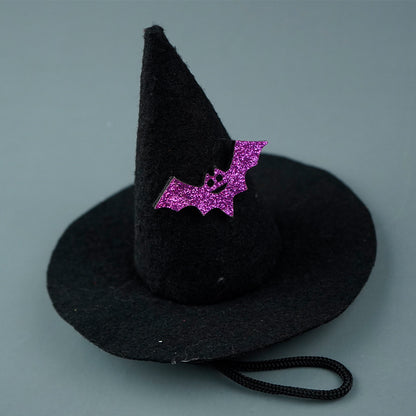 Halloween-Haube mit Fledermaus-Applikation