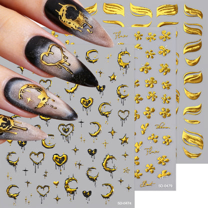 Himmlische Themen-Nagelkunst-Sticker