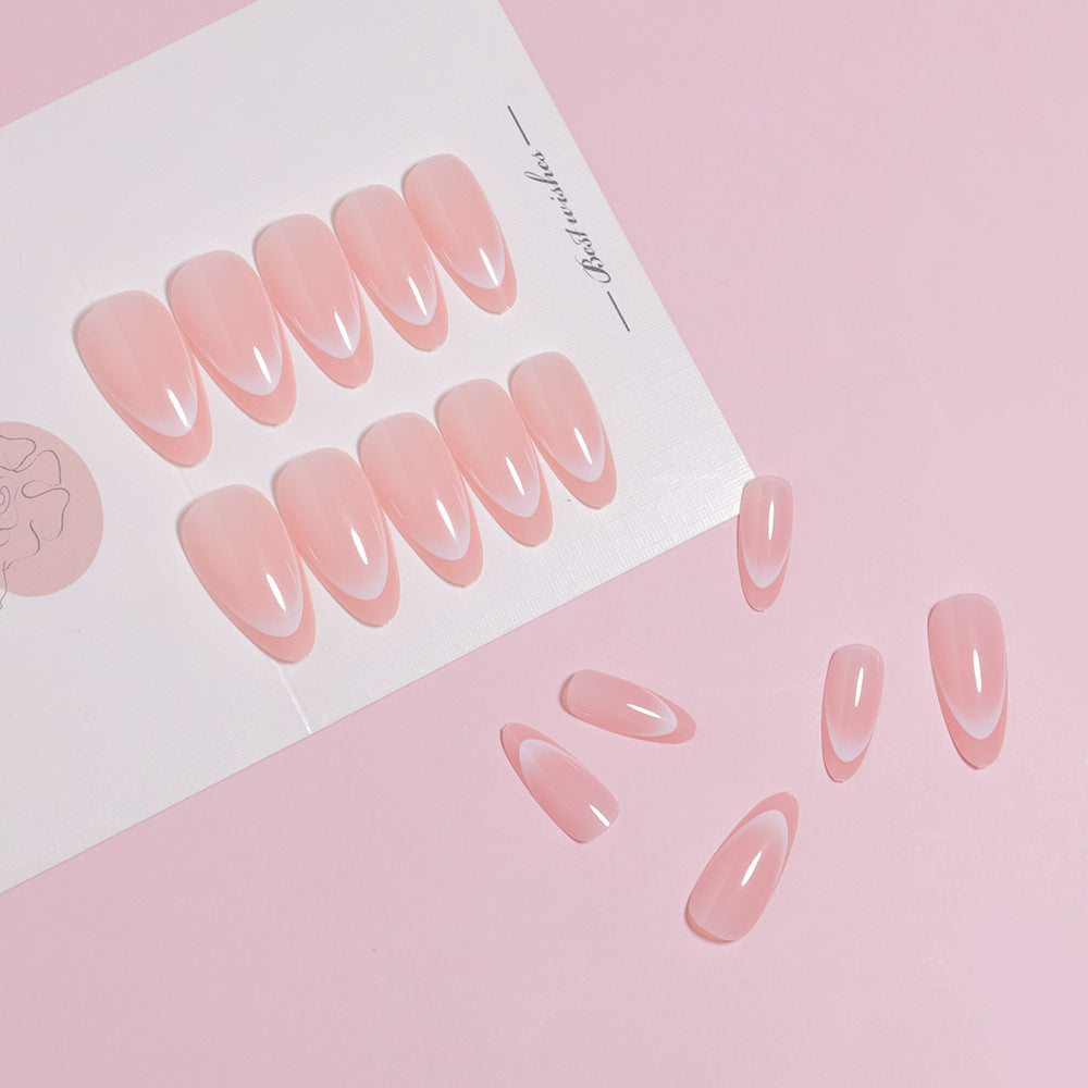 Künstlerisches glattes Press-On Nagelset Brehn