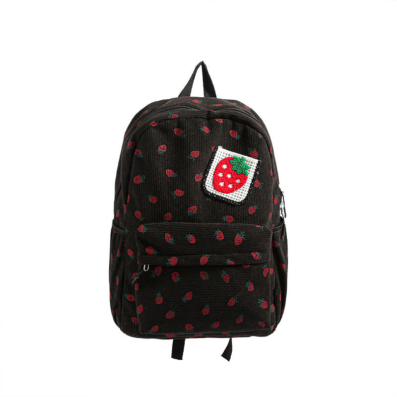 Rucksack mit Verspieltem Erdbeerdesign Brehn