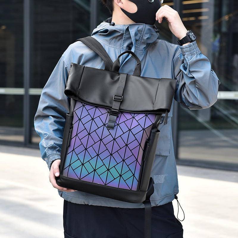 Geometrisch gemusterter urbaner Rucksack Brehn
