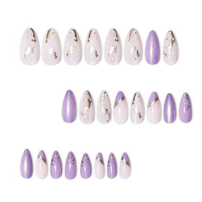 Elegantes dekoratives Press-On-Nagelset Brehn