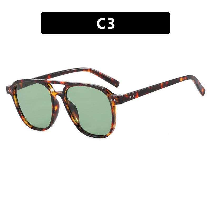 Damen moderne quadratische Sonnenbrille mit robustem Design und UV-Schutz Brehn