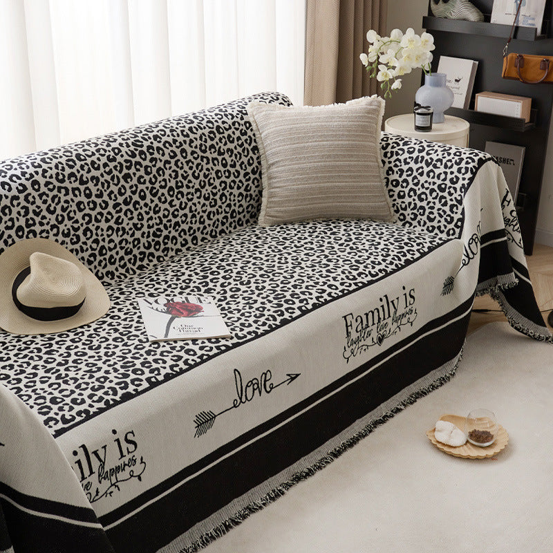 Künstlerischer Leopardenmuster Sofa-Wurfdecke