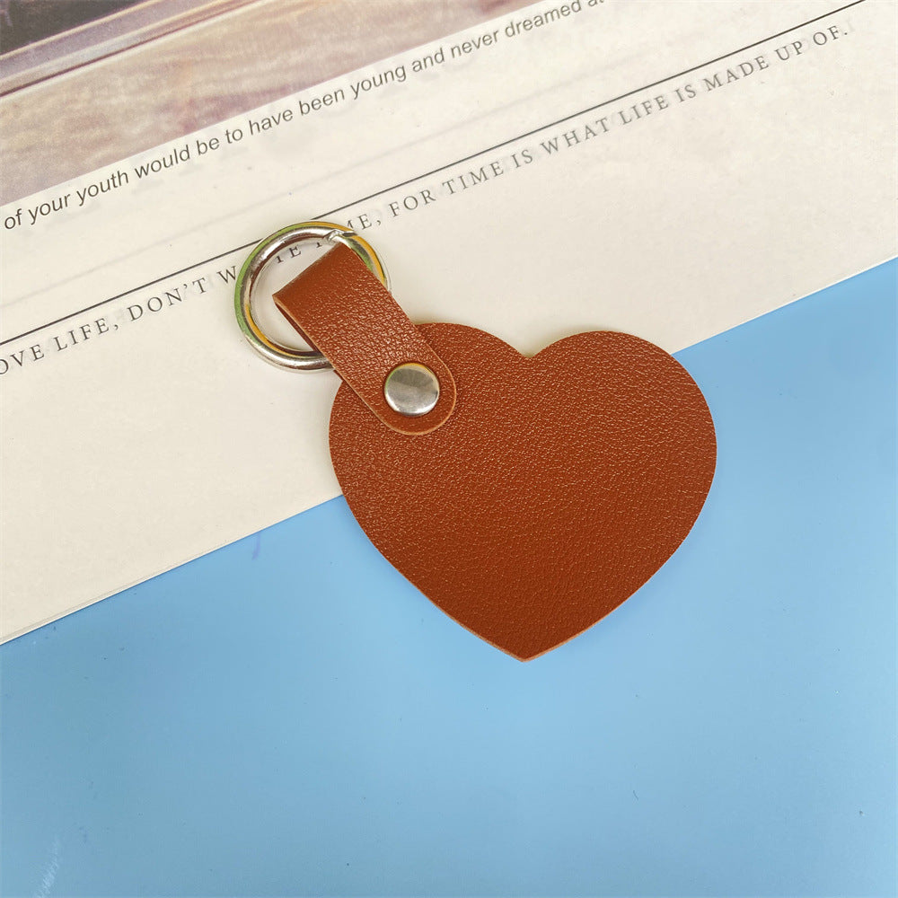 Premium Herzförmiger Leder-Schlüsselanhänger Brehn