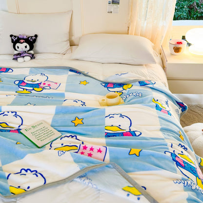 Damen weiche Fleece-Decke mit fröhlichem Kinderdesign Brehn