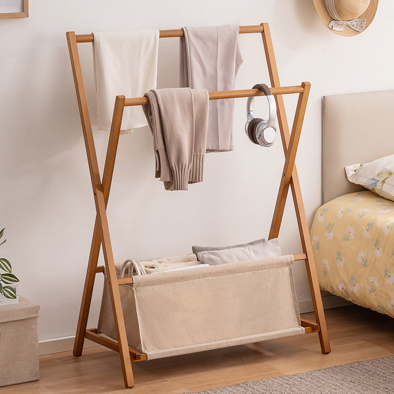 Designer Wäscheständer Mit Klappbarem Gestell Und Praktischer Ablage Brehn
